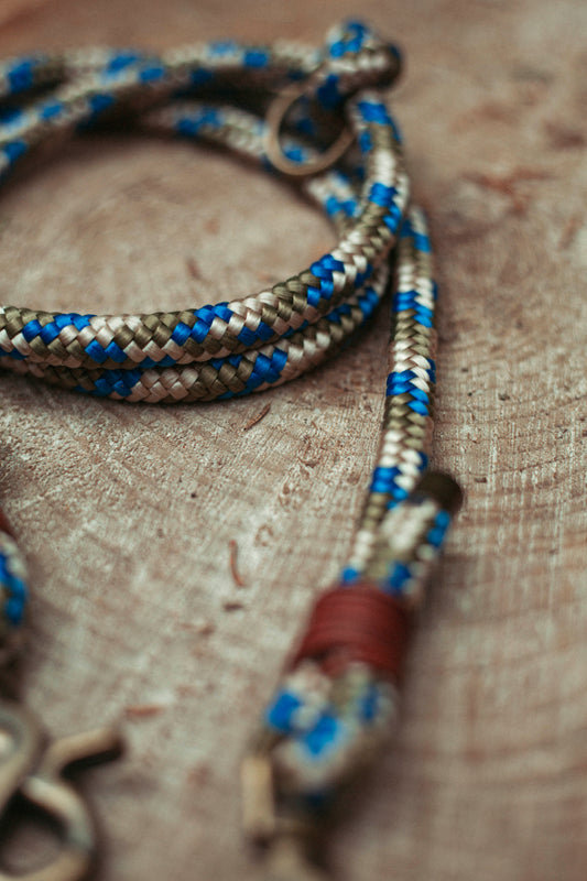 Hundeleine Nordic Trail | Multifunktionale Leine aus Paracord & Leder | Mix & Match