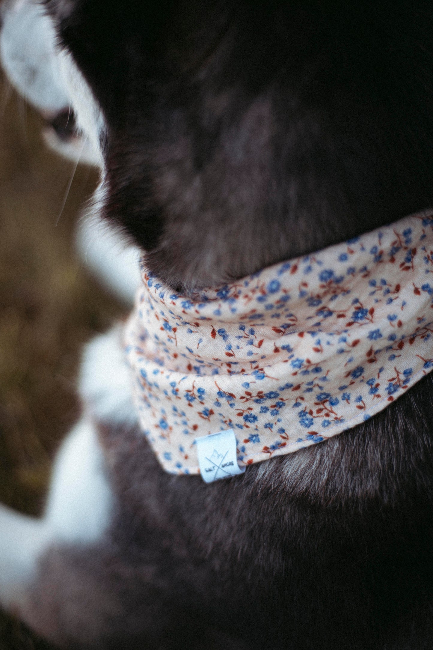 Hundehalstuch Pure Flower | Handgemachtes Bandana aus Bio-Baumwolle