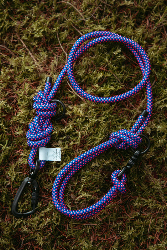 Führleine | Mountain Climber | Verstellbare Outdoor Hundeleine aus Kletterseil