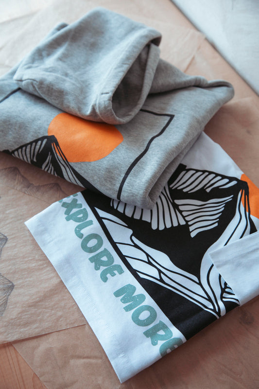 Hoodie & Longsleeve "Explore More" - Doppelpack