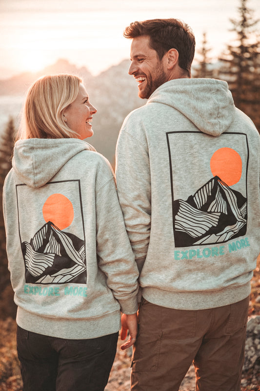 Bio-Baumwoll Hoodie "Explore More"