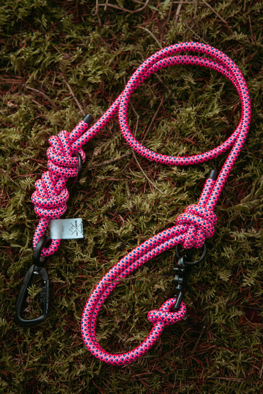 Führleine | Mountain Climber | Verstellbare Outdoor Hundeleine aus Kletterseil