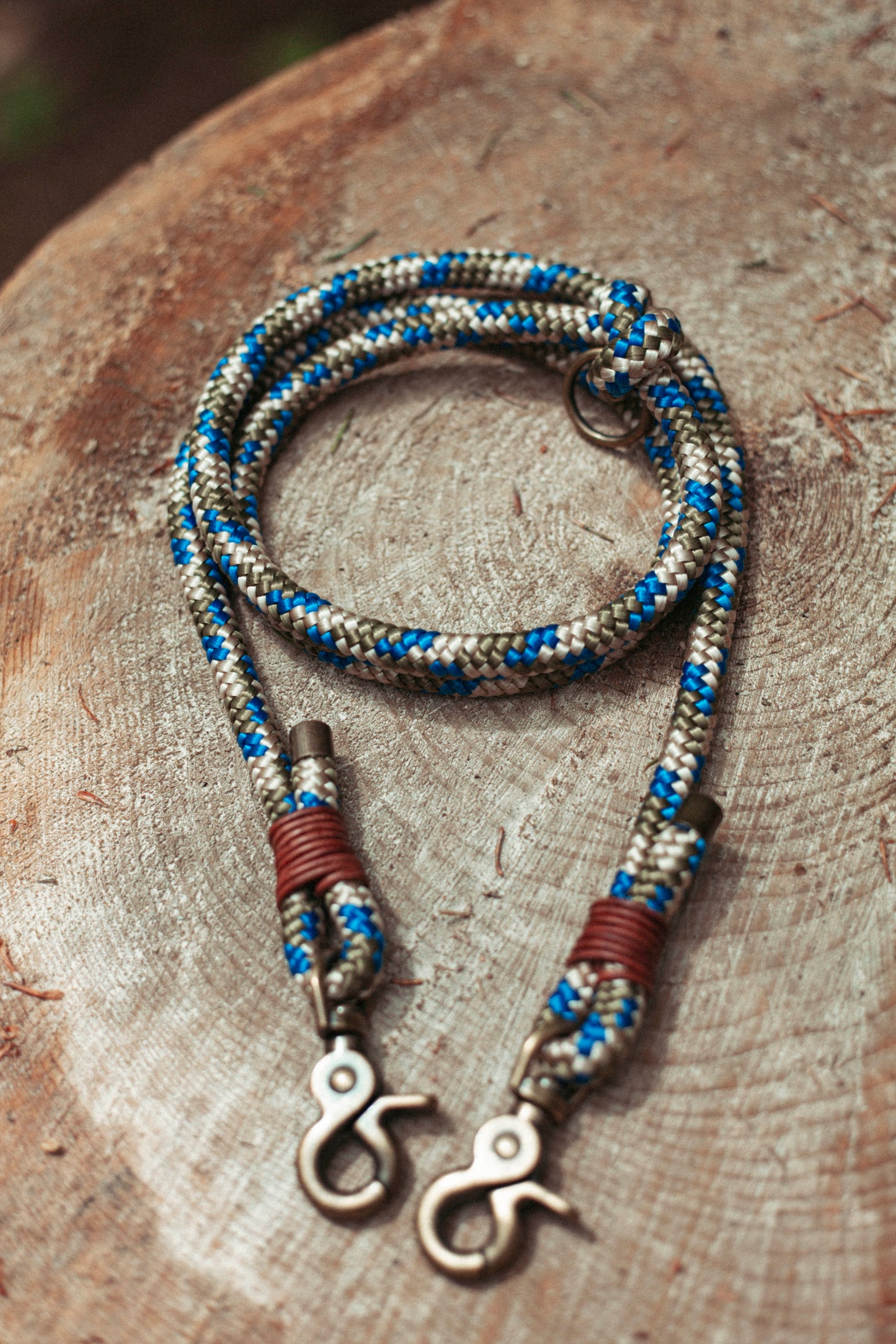 Seilstück Nordic Trail | Multifunktionale Leine aus Paracord & Leder | Mix & Match