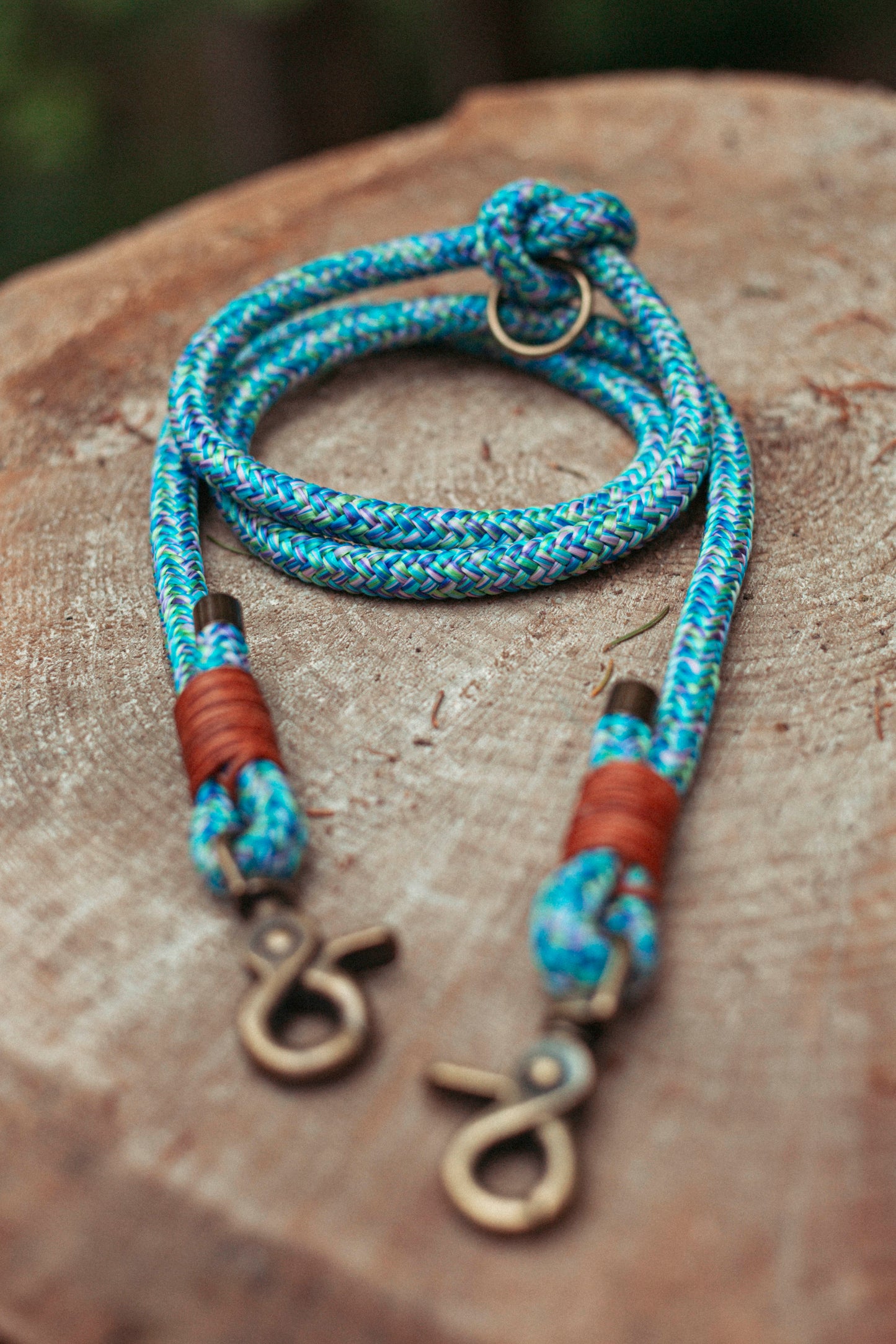 Hundeleine Nordic Trail | Multifunktionale Leine aus Paracord & Leder | Mix & Match