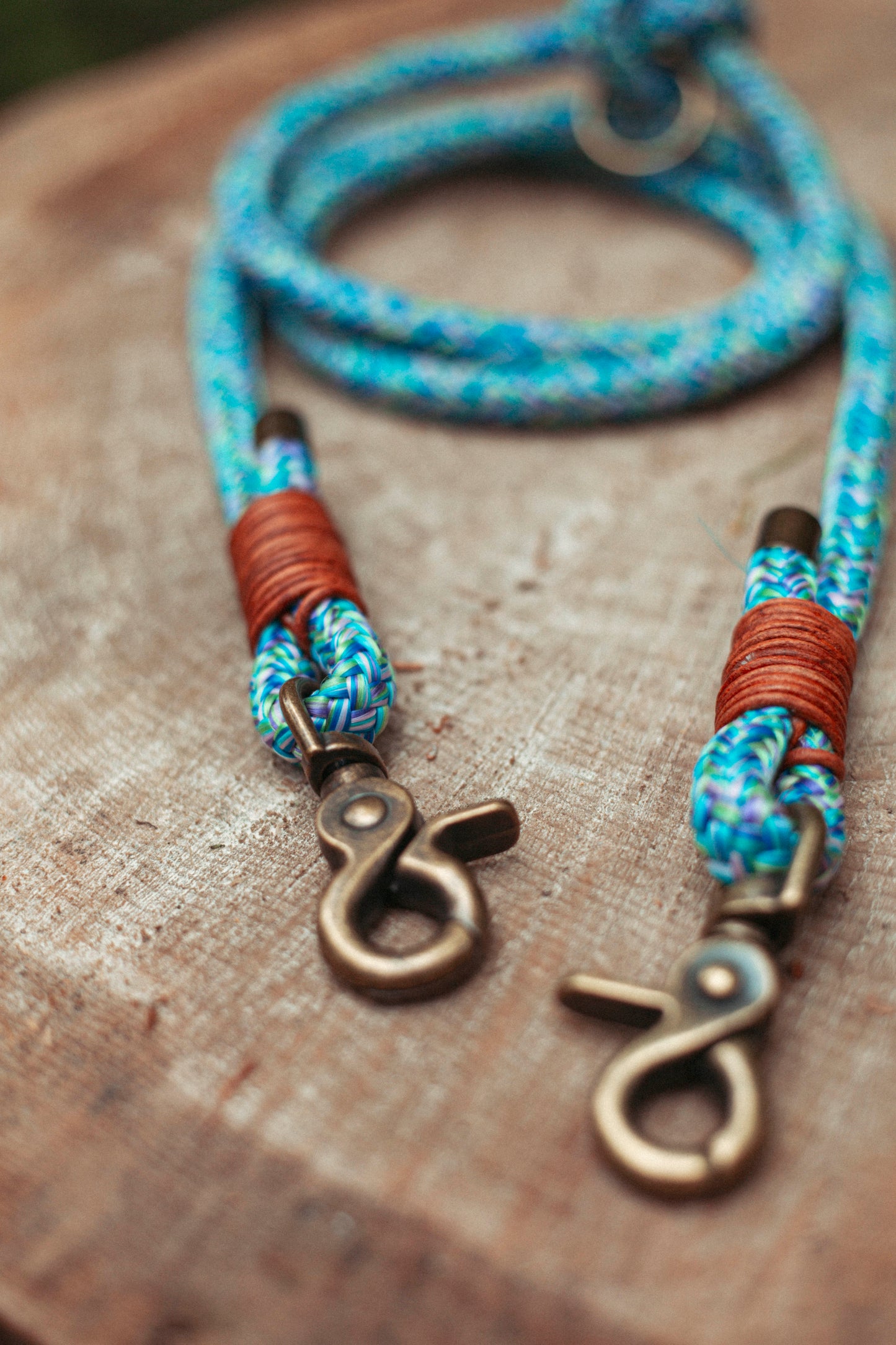 Hundeleine Nordic Trail | Multifunktionale Leine aus Paracord & Leder | Mix & Match